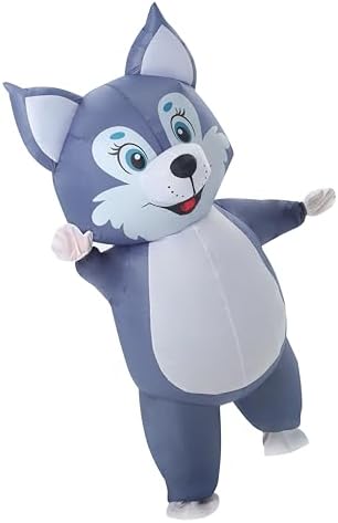 Blow Up Husky Inflatable Costume For Adults Dog Costume for Halloween Party - Image 5