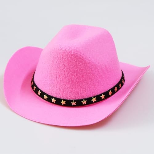 Dog Cowboy Costume, Dog Halloween Costumes Halloween Pet Dogs Cowboy Hat with Bandana Scarf for Small Medium Large Dogs Pets (Pink, Large) - Image 7