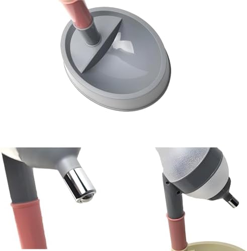 Hotumn Pet Standing Water Dispenser Splash-Proof Cat Dog Standing Drinking Bowl Height Adjustable with Detachable Pole Automatically Feeding Water Anti-Spill for Puppy Dog Cat Small Pet (Pink&Grey)