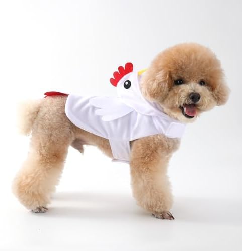 Dog Halloween Chicken Costume, Pet Halloween Costume Adjustable Funny Outfit Cute Animal Cosplay Clothes for Small Medium Dog (XX-Large) - Image 5