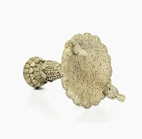 EatingBiting 1:12 Scales Dollhouse Miniature Birdbath Garden Outdoor Center Foutain 2 Birds Resin Fairy Garden Furniture Resin Vintage Bird Bath Fountain for Home Decor Ornaments
