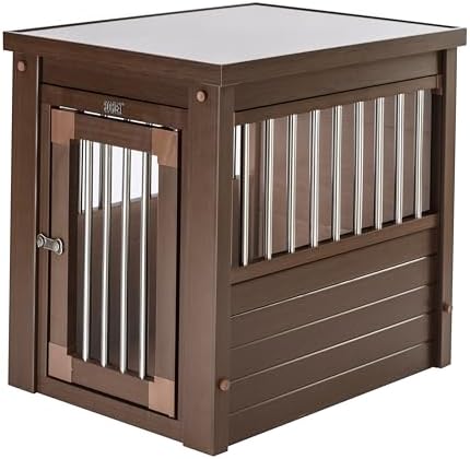 New Age Pet® ECOFLEX® Small Furniture Style Dog Crate & End Table, Brown