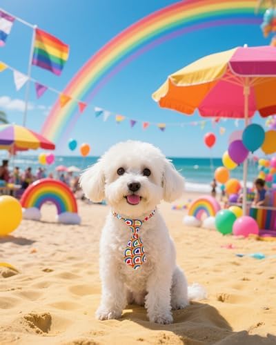 PET SHOW 10 Pack Pride Month Dog Ties Neckties XS for Small Dogs - Image 6