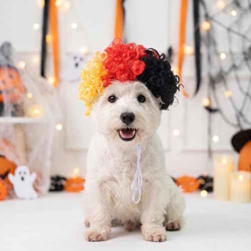 1pcs Funny Pets Wigs for Dog, Funny Curly Dog Wig Dog Wig Costume - Image 7