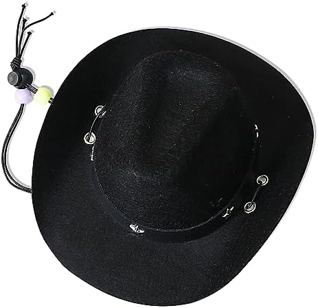 GOYOSWA Dog Halloween Costumes, Dog Cowboy Costume Halloween Pet Cowboy Hat Bandana Scarf for Small Medium Large Dogs Pets (Black Hat & Red Bandana, Large) - Image 7