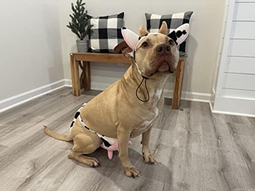 Midlee Cow Headband & Udder Dog Halloween Costume - Image 7