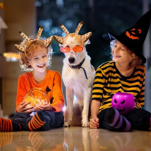 Beviliu 3 Pieces Dog Costume Set, Golden Dog Ears and Tail Bowtie, Brown Puppy Ears Costume for Halloween - Image 7