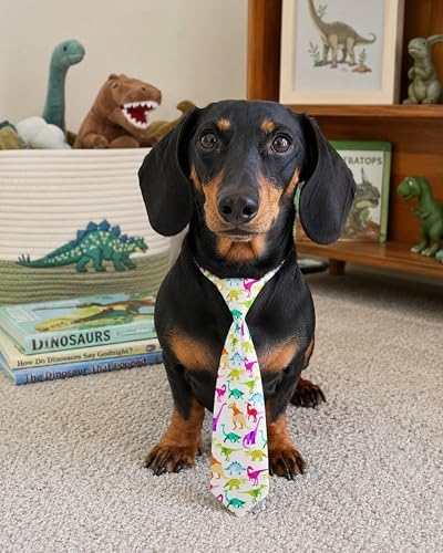 PET SHOW 10 Pack Dinosaur Dog Ties Neckties for Medium Dogs - Image 6