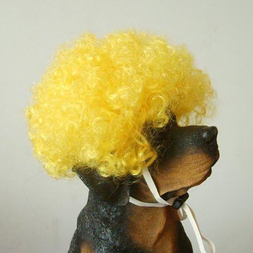 Tangpan Dog Pet High Temperture Wire Wig (Gold Electricion) - Image 2