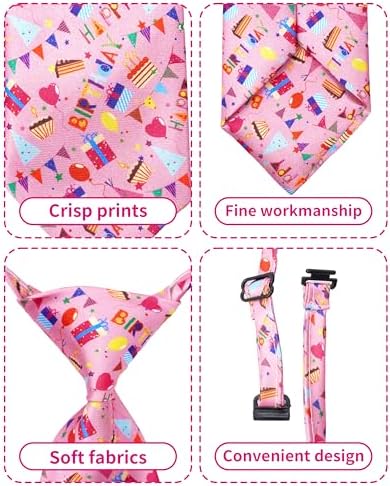 PET SHOW 10 Pack Happy Birthday Dog Ties Neckties XL for Extra Large Dogs - Image 2