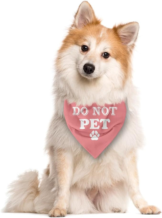 E61 Dog Triangle Scarf - Cute & Funny Pink Bandana - Small, Medium & Large Dogs - Gift for Dog Lovers