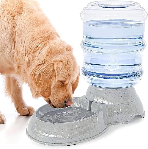 Dog Water Bowl Dispenser,3 Gallon/ 11L Pet Water Dispenser Station for Large Dogs and Cats,Gravity Automatic Feeder,Large Size Dog Drinking Fountain