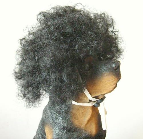 Tangpan Dog Pet High Temperture Wire Wig (Black Electricion) - Image 2