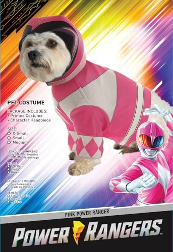 California Costumes Power Rangers Pink Ranger Pet Costume | Costumes for Dogs S - Image 2