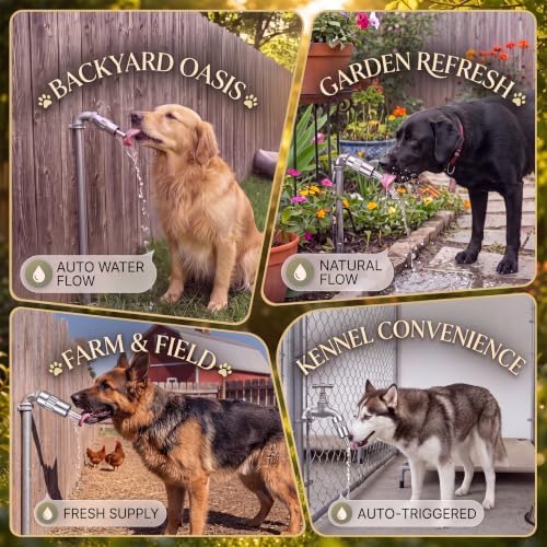 1 Pack Automatic Dog Faucet with Tongue-Activated Flow