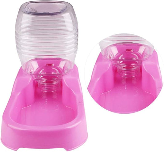 POPETPOP Pet Water Feeder Bowl Automatic Drinking Water Dispenser for Small Dogs and Puppies 7.48X5.90X4.33In Durable Eco-Friendly Design for Home and Pet Shops