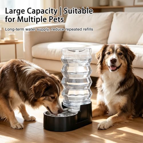 RIZZARI 9L Filtered Dog Water Dispenser: Large Capacity Multi Pet Solution