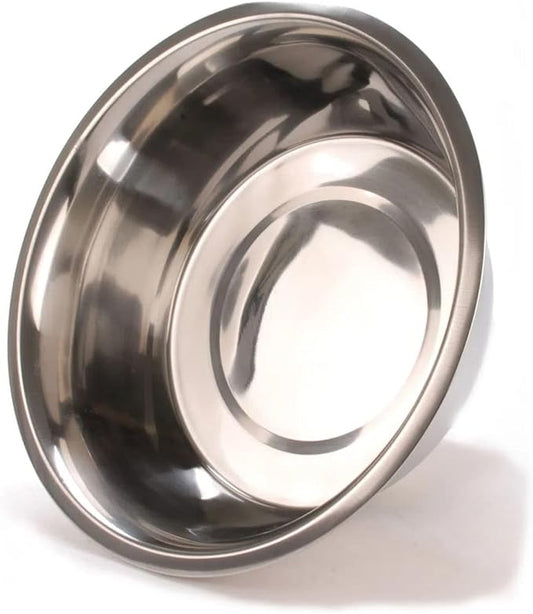 Jeffers Pet Standard Weight Stainless Steel Bowls for Dogs, Cats, Puppies, Kittens, Food & Water, Durable Feeding Dish, Travel, Camping, Indoor Outdoor Use, Dishwasher Safe Pet Accessories 7.5 Quart