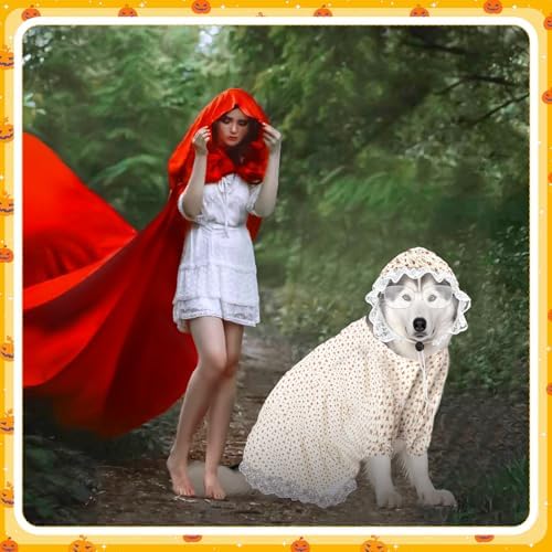 3 Pcs Old Lady Costume for Dog Grandmas Dogs Costume - Image 7