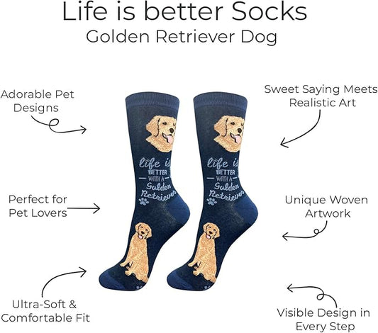 E&S Pets Pet Lover Socks - Dog & Cat Socks - Unisex Novelty Gifts
