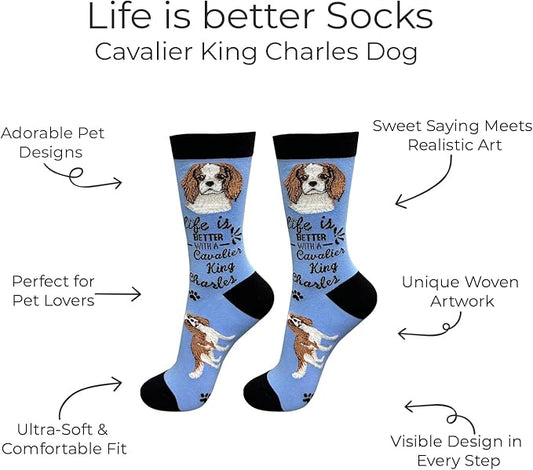 E&S Pets Pet Lover Socks - Dog & Cat Socks - Unisex Novelty Gifts