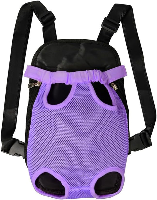 FEimaX Dog Carrier Backpack Pet Legs Out Front Cat Travel Bag, Adjustable Puppy Backpacks Carriers Hands-Free for Small Medium Dogs Cats Hiking Traveling Camping Daily Walking