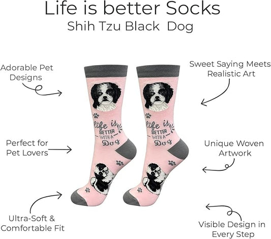 E&S Pets Pet Lover Socks - Dog & Cat Socks - Unisex Novelty Gifts