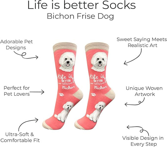 E&S Pets Pet Lover Socks - Dog & Cat Socks - Unisex Novelty Gifts