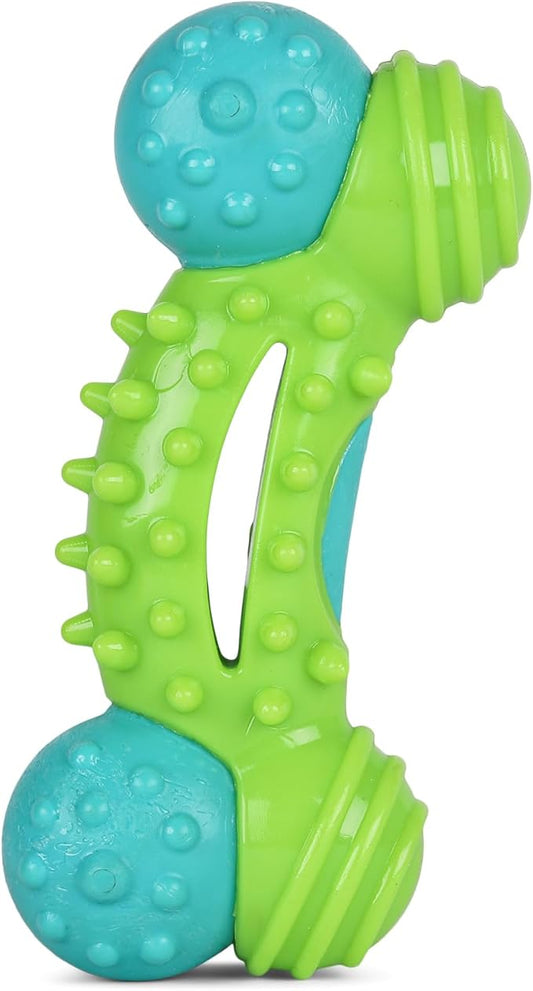ARM & HAMMER for Pets Nubbies Duality Bone Dental Dog Toy- Best Dog Chew Toy for Moderate Chewers- Dog Dental Toy Helps Reduce Plaque & Tartar- Green Apple Flavor Baking Soda (Pack of 8)
