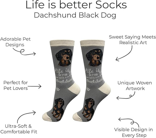 E&S Pets Pet Lover Socks - Dog & Cat Socks - Unisex Novelty Gifts
