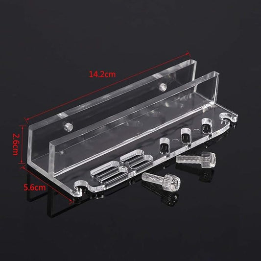 Fdit Acrylic Water Plants Grass Maintenance Tool Holder Aquarium Rack Organizer Fish Tweezers Scissors Storage Rack