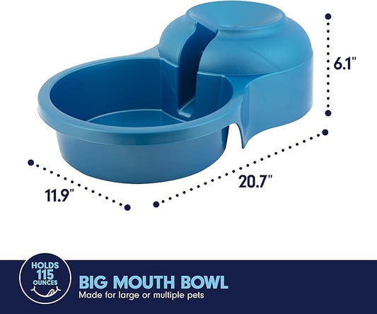 Petmate Big Blue Outdoor Water Bowl, 5 Gallons, (Water Jug Not Included), Made in USA