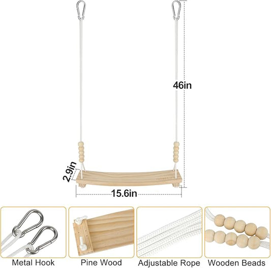 Arc-Shaped Chicken Swing Perch Enrichment Toys Handmade,Chicken Accessories for Chicken Coop Decor,Run,Playground Must Haves,Essentials Supplies for Real Chickens,Hens