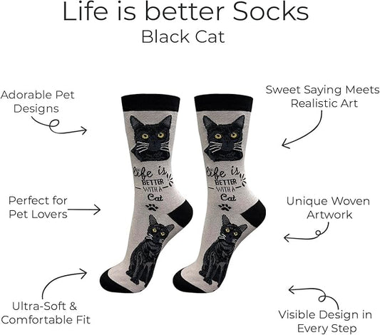 E&S Pets Pet Lover Socks - Dog & Cat Socks - Unisex Novelty Gifts