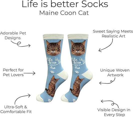 E&S Pets Pet Lover Socks - Dog & Cat Socks - Unisex Novelty Gifts