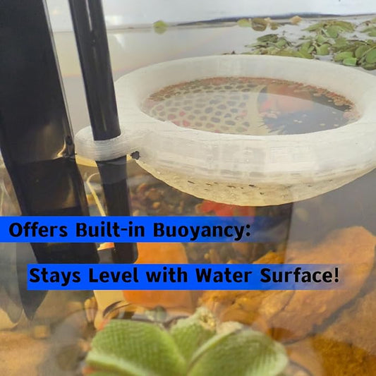 Fish Tank Floating Betta Hide,Betta or Shrimp Burrows and Hammock, Fish and Shrimp Feeder,Multifunctional Aquarium Accessories,Anchorable Location (Translucent)