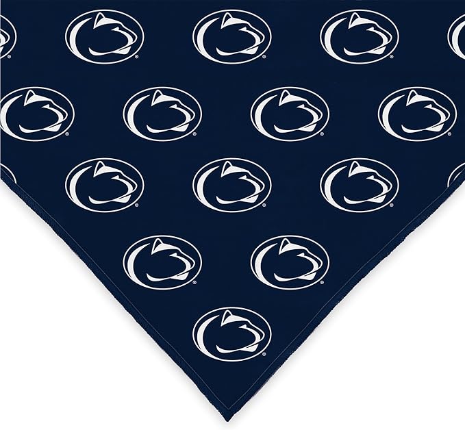 Penn State Nittany Lions Officially Licensed Bandana for Dogs and Cats | Fits Pets Great Gift Idea | Easy-to-Tie (Small, 13")