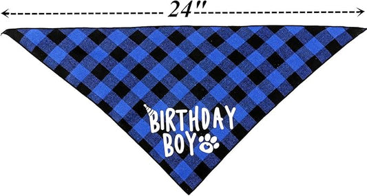 Dog Birthday Party Supplies,Pet Birthday Hat and Boy Doggy Birthday Bandana Set