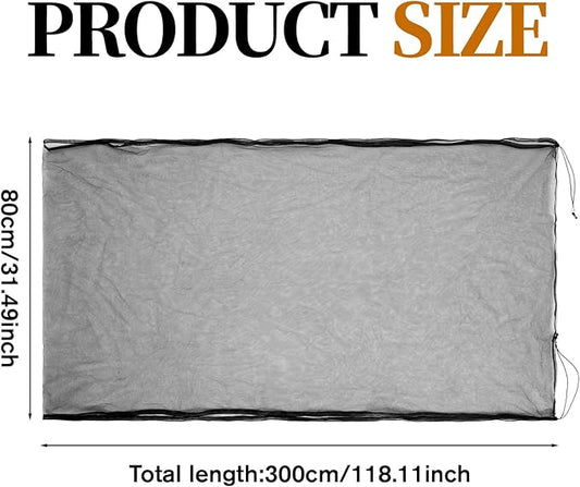 1 Pc Large Bird Cage Seed Cather, Bird Cage Cover 31 X 118 Inches Adjustable Birds Cages Skirt, Elastic Band Mesh Cages Cover for Parrot Seed Guard
