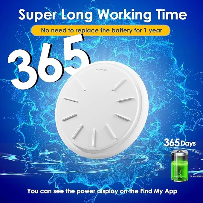 Cat Tracker,Pet Tracker for Cats Compatible with Apple Find My App(Only iOS),Waterproof Tracker Cat Collar with Safety Elastic Buckle,No Monthly Fee,Works with Any Collar (Red)