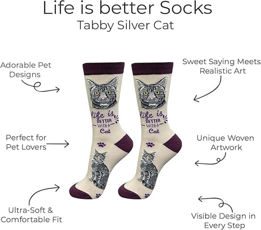 E&S Pets Pet Lover Socks - Dog & Cat Socks - Unisex Novelty Gifts