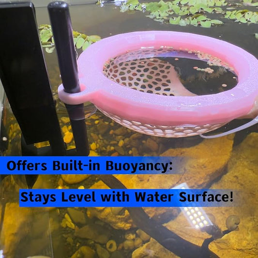 Fish Tank Floating Betta Hide,Betta or Shrimp Burrows and Hammock, Fish and Shrimp Feeder,Multifunctional Aquarium Accessories,Anchorable Location (Pink)