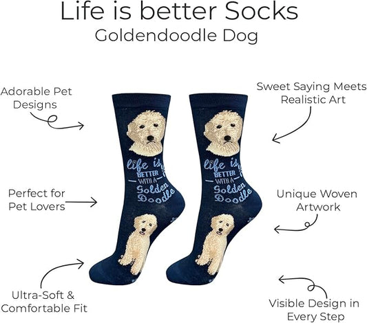 E&S Pets Pet Lover Socks - Dog & Cat Socks - Unisex Novelty Gifts