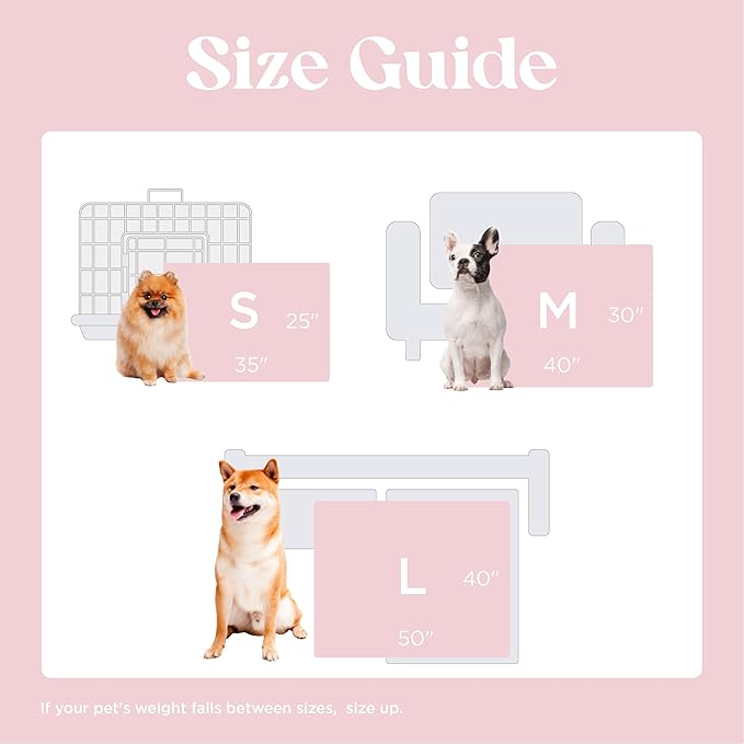 LE SURE Waterproof Puppy Blanket for Large Dogs - Washable Double Sided Dog Blankets with Warm Jacquard Shag and Soft Sherpa Fleece, Pet Cat Blanket for Couch Protection, Bow Design,Pink Taffy