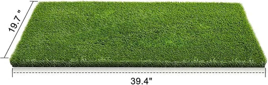 Artificial Grass, Professional Dog Grass Mat, Potty Training Rug and Replacement Turf Outdoor Rug Patio Lawn Decoration, Easy to Clean with Drainage (39.4 x 19.7 inch)