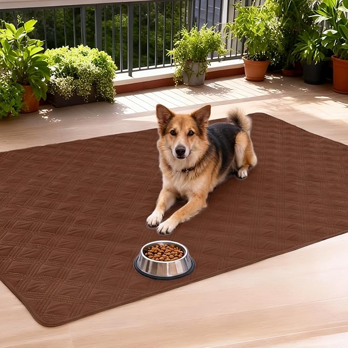 hyha Waterproof Dog Blanket, Reversible Pet Bed Blanket, Soft Sofa Couch Cover for Dogs Washable, Waterproof Pet Couch Covers for Sofa Puppy Cats Furniture Protector(68"x82", Brown/Chocolate)