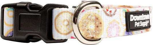 Downtown Pet Supply - Best & Fancy Dog Collar - Lightweight Adjustable with Quick Buckle & D-Ring - Hand Wash Safe - Donut - M - Medium