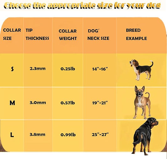 Dog Prong Collar - Stainless Steel Pinch Collar for Large Dogs Training, Adjustable Choker Chain Collar, Durable Dog Training Collar for Medium/Large Breed Obedience (3.8mm, Neck Size 27"-29")
