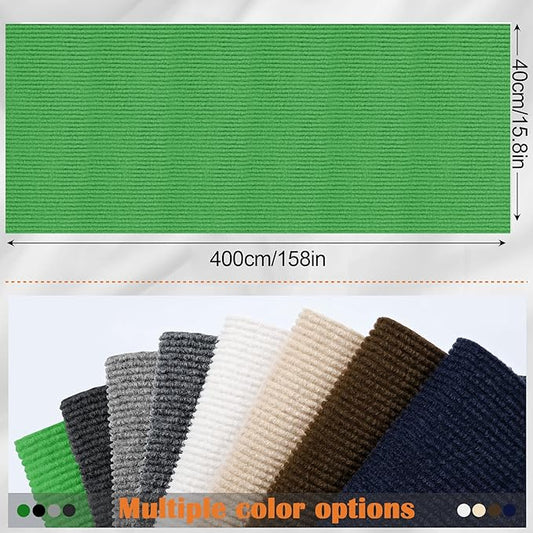 Cat Scratch Furniture Protector - 158" x 17" Trimmable Self-Adhesive Cats Claws Scratch Pads, DIY Cat Climbing Couch Protector for Scratch Post Cat Tree Replacement Indoor (Green)