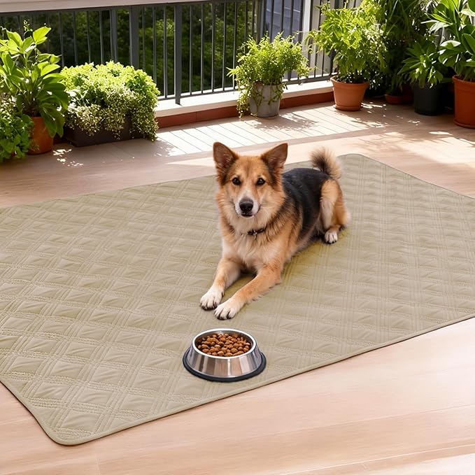 hyha Waterproof Dog Blanket, Reversible Pet Bed Blanket, Soft Sofa Couch Cover for Dogs Washable, Waterproof Pet Couch Covers for Sofa Puppy Cats Furniture Protector(52"x82", Taupe/Beige)